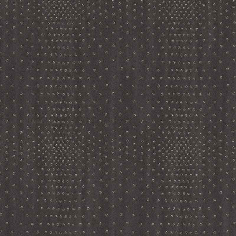 Geo Ditsy Dots Small Wallpaper in Espresso Brown