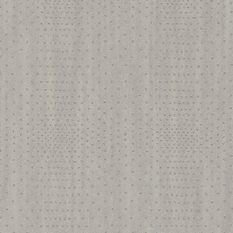 Geo Ditsy Dots Small Wallpaper in Grey Taupe