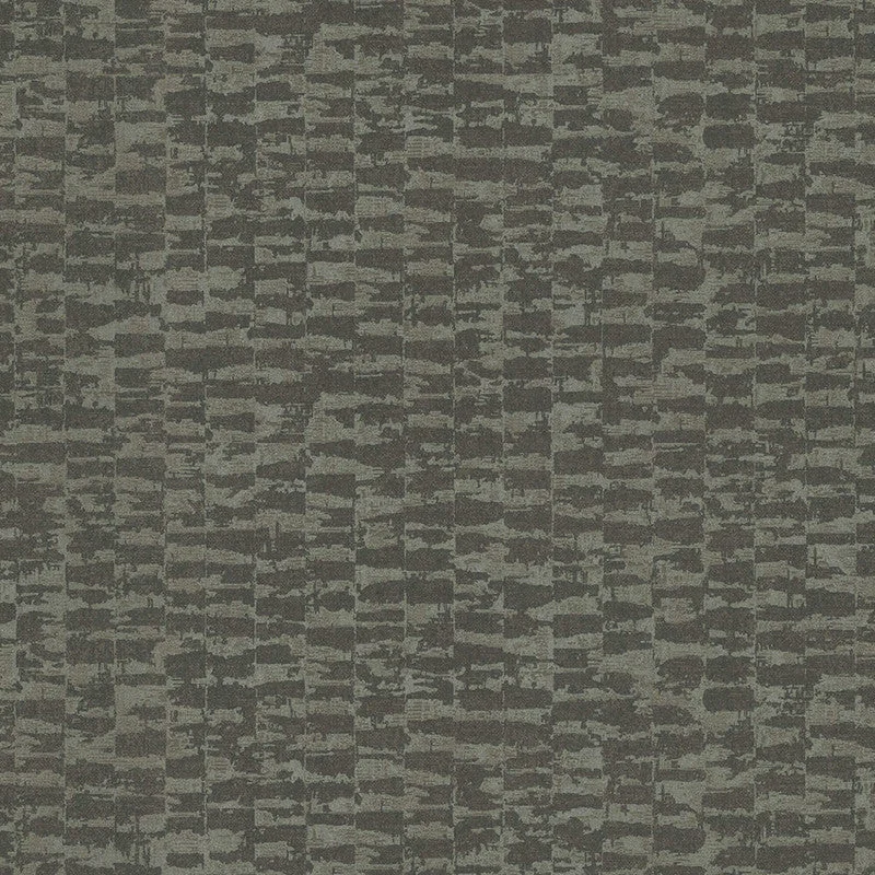 Geometric Abstract Block Wallpaper in Olive Green