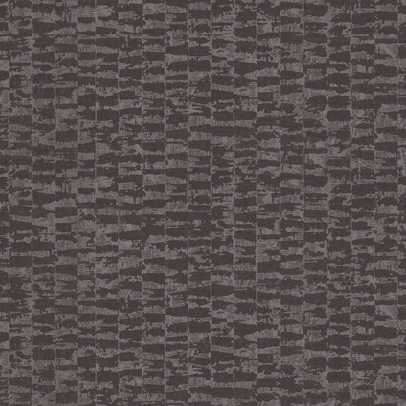 Geometric Abstract Block Wallpaper in Silver/Brown