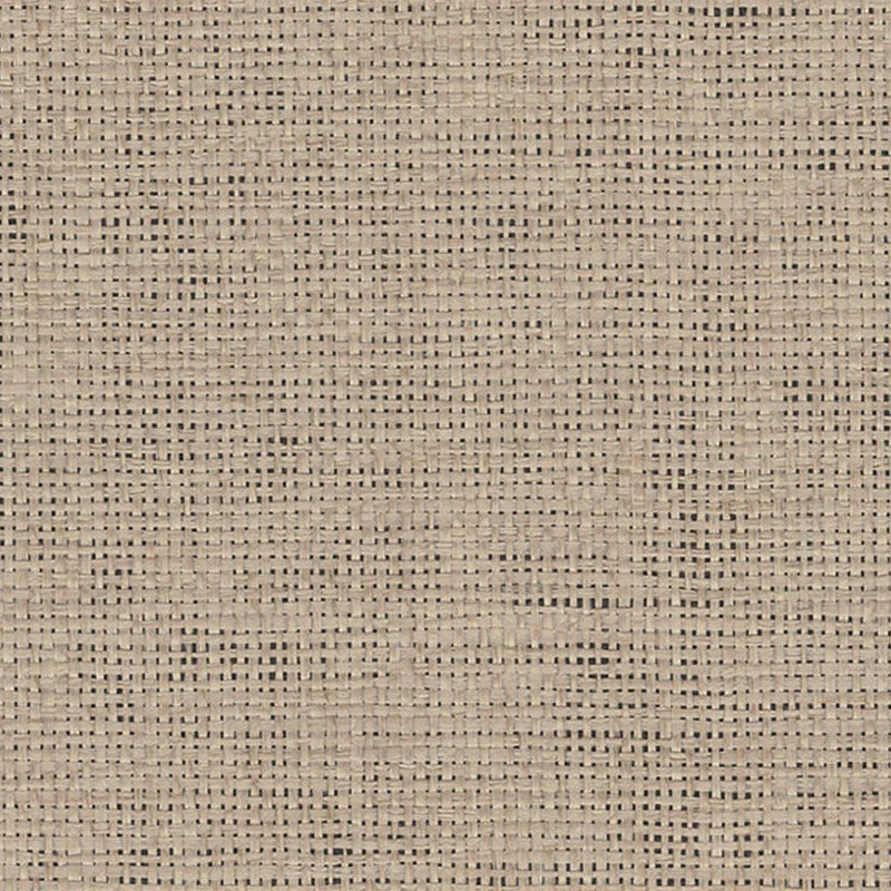 Grasscloth Coarse Basketweave Wallpaper in Wheat/Black