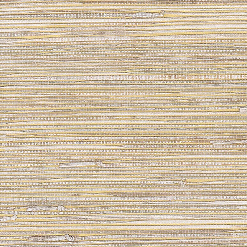 Grasscloth Exotic Grasses Wallpaper in Gold