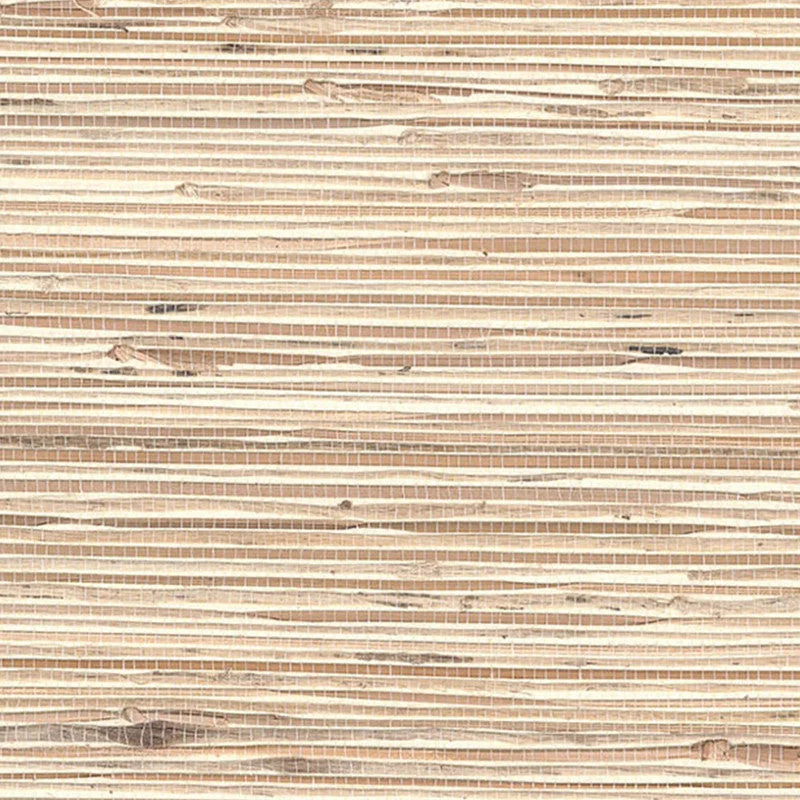 Grasscloth Exotic Grasses Wallpaper in Golden Wheat/Cream