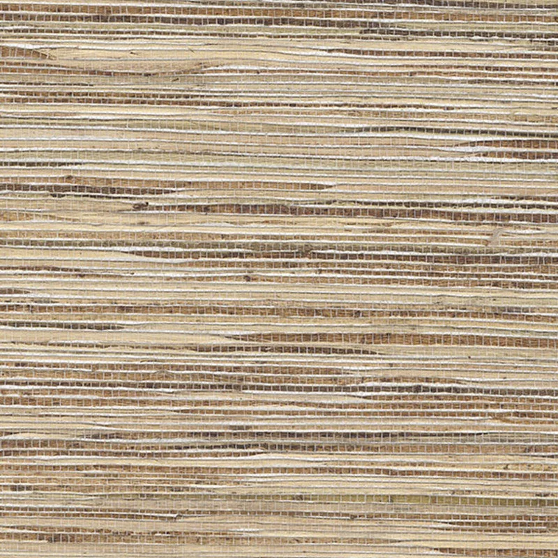 Grasscloth Exotic Grasses Wallpaper in Wheat/Brown