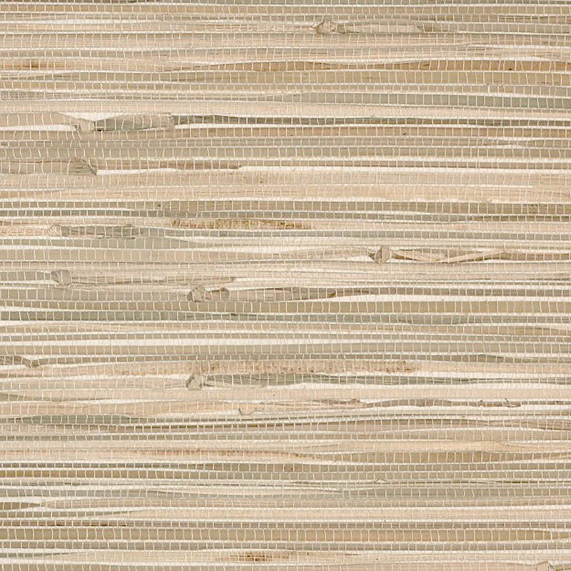 Grasscloth Natural Coastal Texture Wallpaper in Honey/Taupe