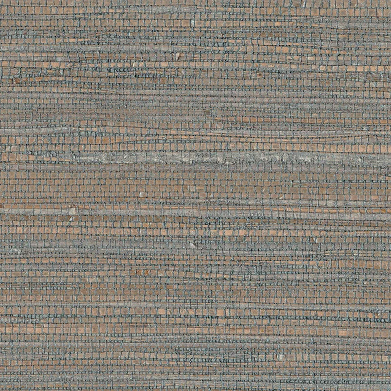 Grasscloth Natural Raffia Texture Wallpaper in Wheat/Silver