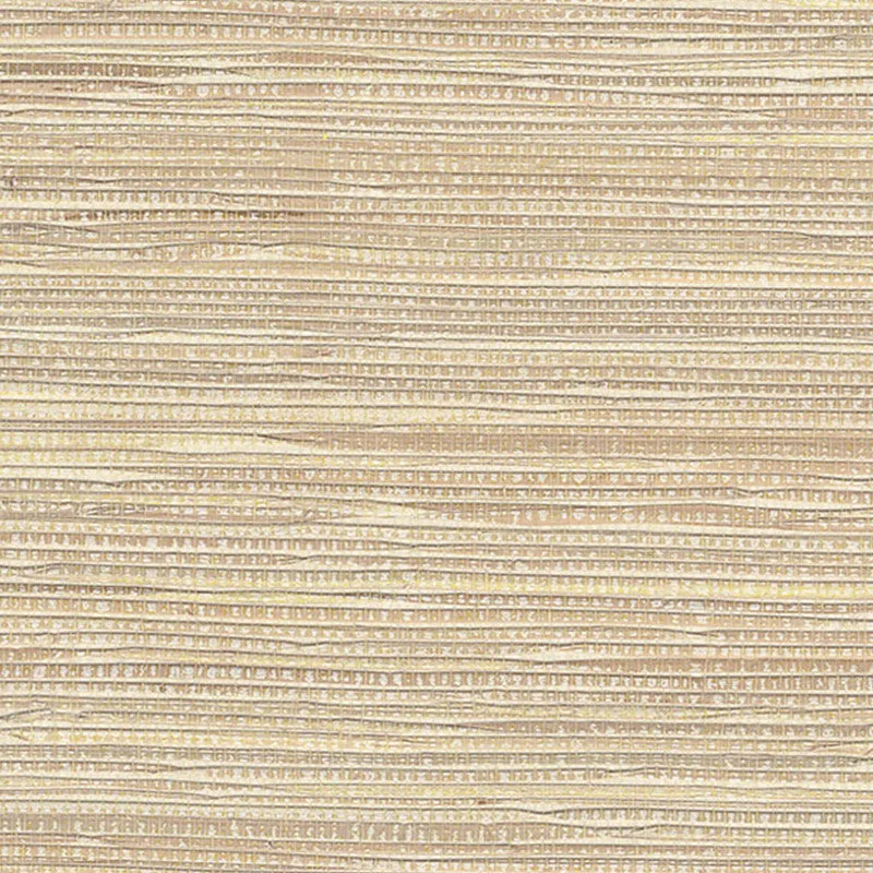 Grasscloth Natural Spun Wallpaper in Yellow/Tan