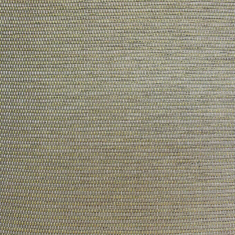 Grasscloth Natural Texture Wallpaper in Brown/Green/Yellow