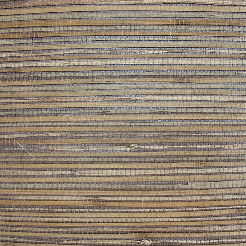 Grasscloth Natural Texture Wallpaper in Brown