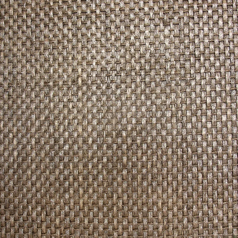 Grasscloth Natural Texture Wallpaper in Brown