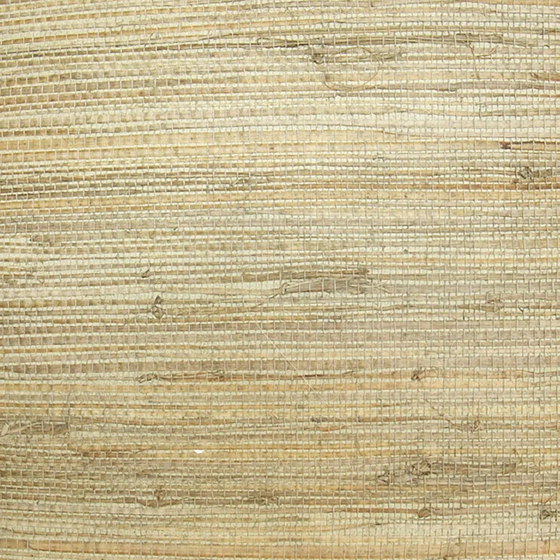 Grasscloth Natural Texture Wallpaper in Brown/Orange