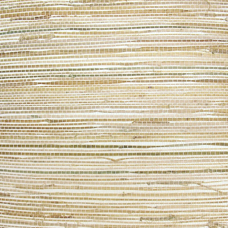 Grasscloth Natural Texture Wallpaper in Brown/Orange/Yellow