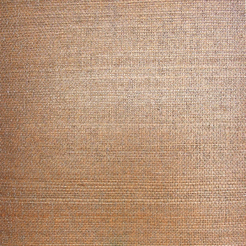 Grasscloth Natural Texture Wallpaper in Brown/Red/Orange