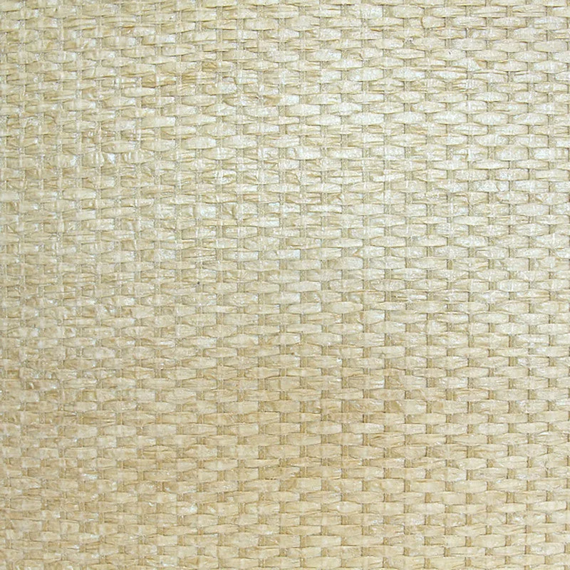 Grasscloth Natural Texture Wallpaper in Cream/Beige