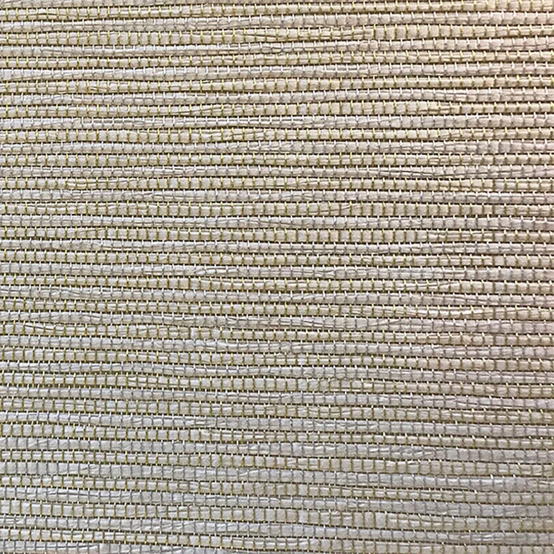 Grasscloth Natural Texture Wallpaper in Cream/Beige/Off-White