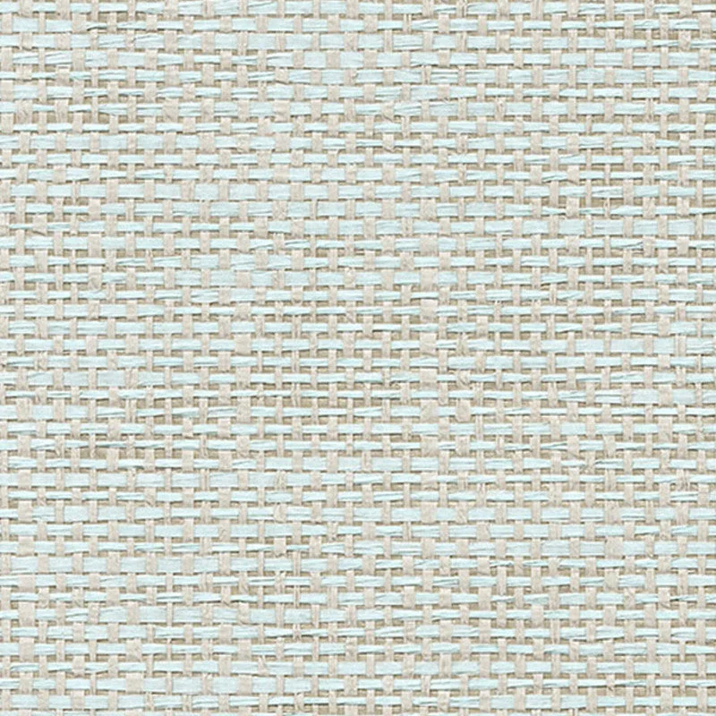 Grasscloth Open Weave Woven Wallpaper in Blue/Grey