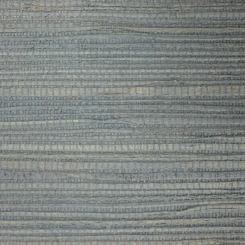 Grasscloth Painted Wallpaper in Cool Grey