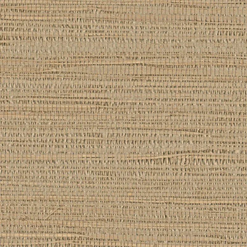 Grasscloth Painted Wallpaper in Tan