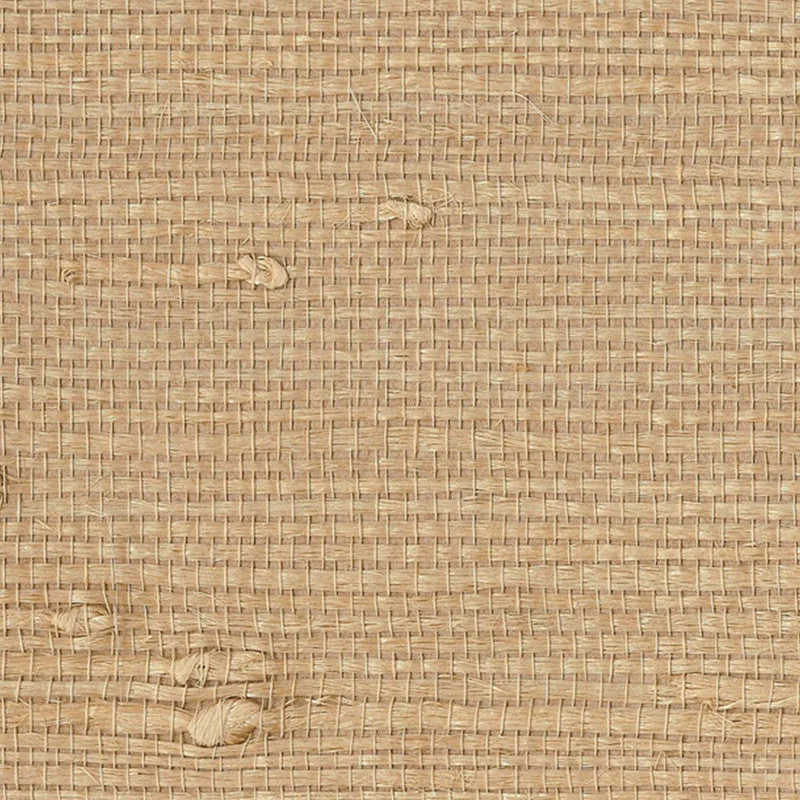 Grasscloth Spun Natural Grass Wallpaper in Golden Wheat