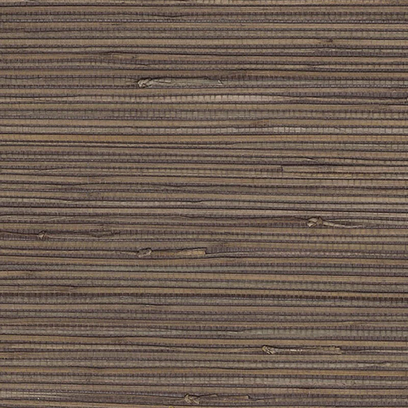 Grasscloth Wild Woven Natural Texture Wallpaper in Golden/Brown