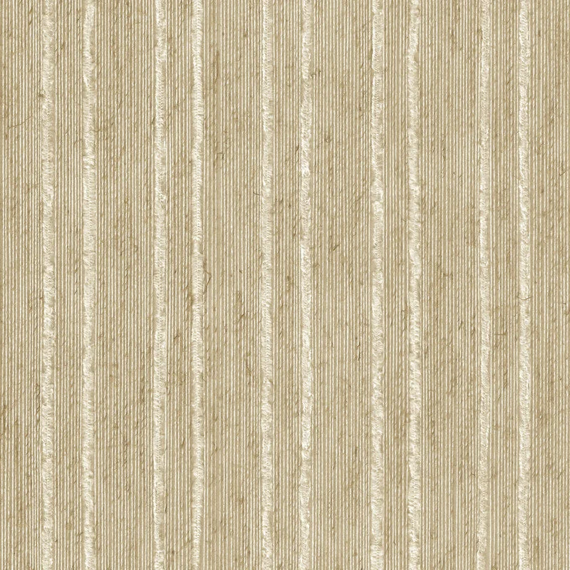 String Alternating Stripe Textural Wallpaper in Beige/Tan