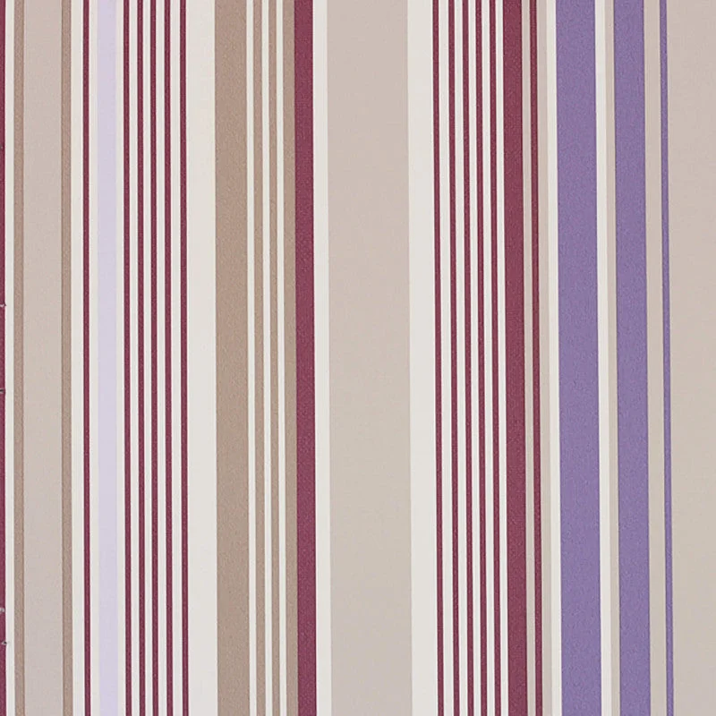 Stripe Classic Wallpaper in Blue/Brown/Red/Multi