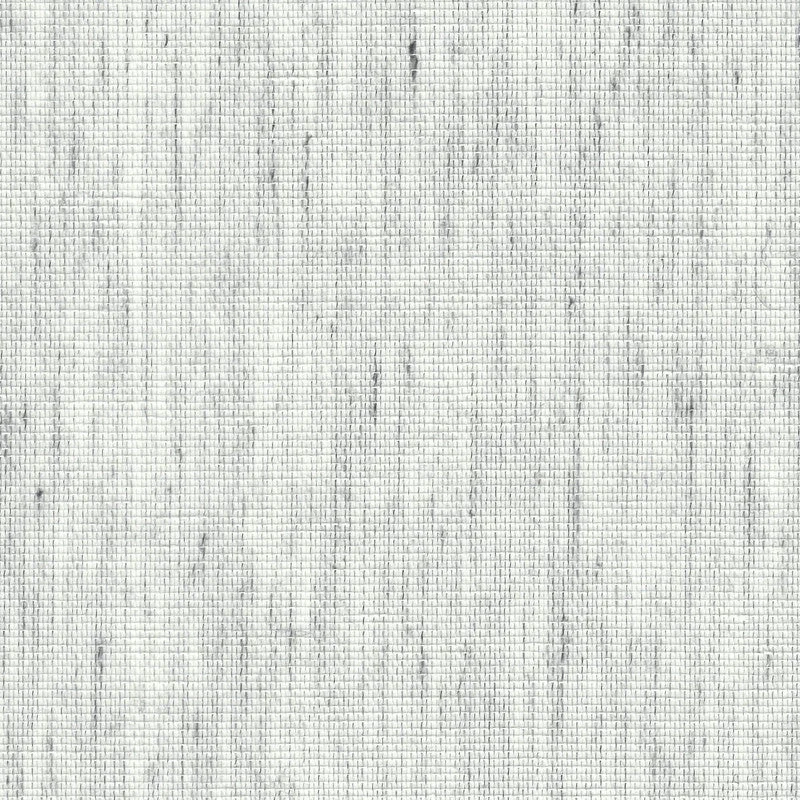 Woven Linen Crosshatch Wallpaper in White/Charcoal