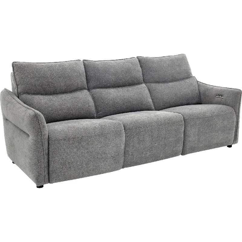 Gianni 3 Piece Power Reclining Sofa - Trento Pewter