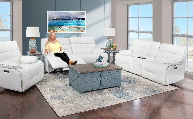 Alaska 5 Piece Leather Zero Gravity Living Room