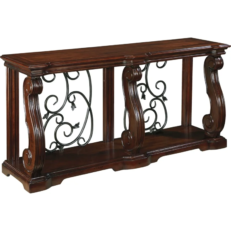 Alymere Sofa Table - Rustic Brown