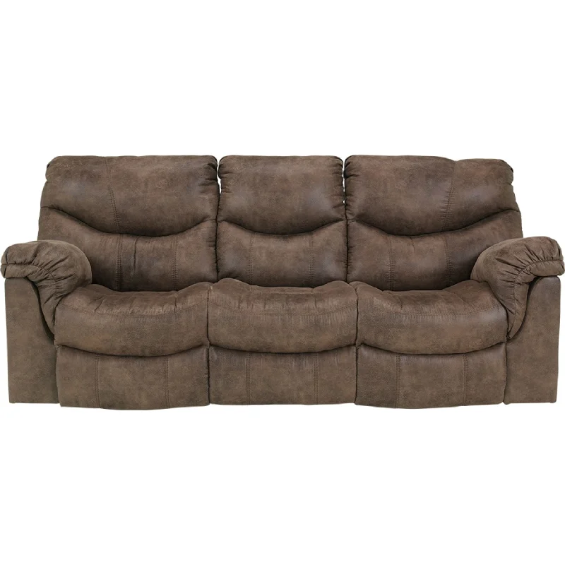 Alzena Reclining Sofa - Gunsmoke