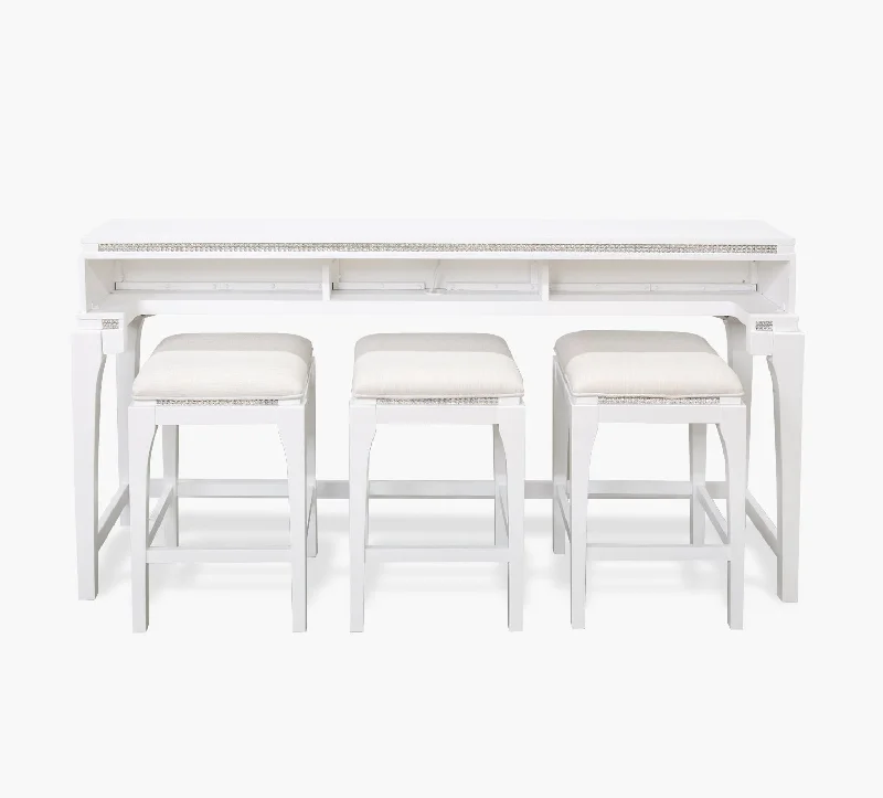 Anastasia Sofa Bar Table with 3 stools