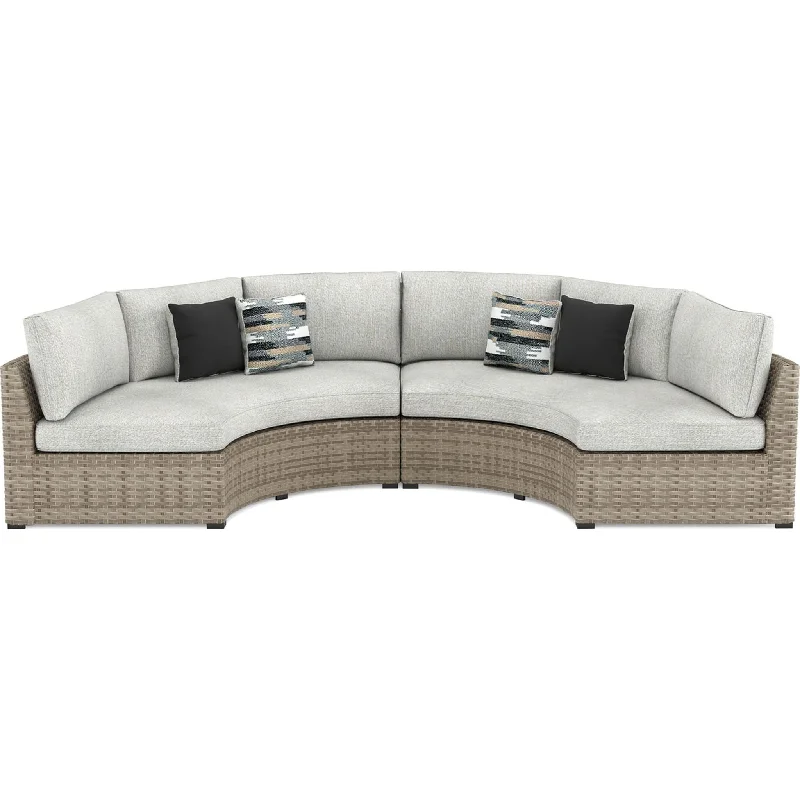 Calworth 2 Piece Outdoor Sectional - Beige