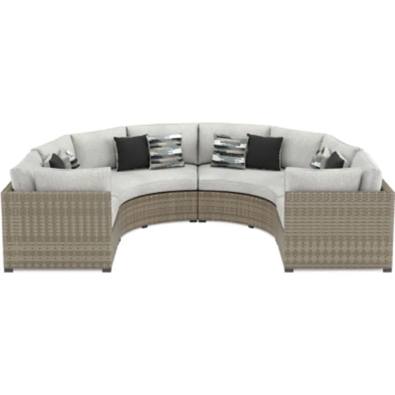 Calworth 4 Piece Outdoor Sectional - Beige