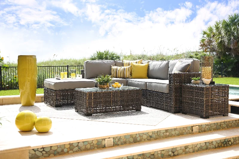 Kona Kai 5 Piece Outdoor Modular Sectional