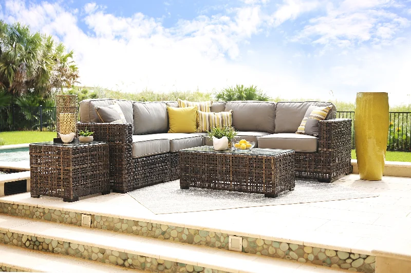 Kona Kai 5 Piece Outdoor Modular Sectional