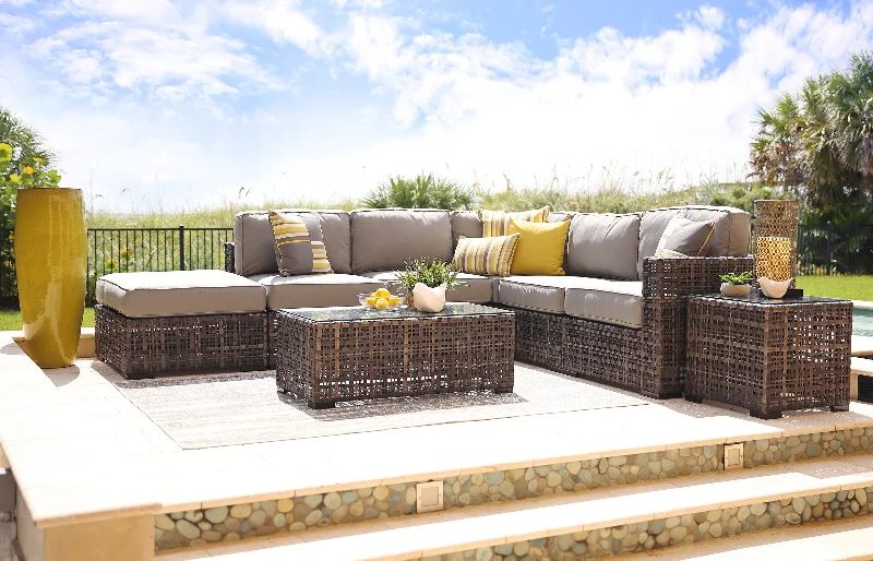 Kona Kai 6 Piece Outdoor Modular Sectional