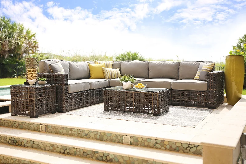 Kona Kai 6 Piece Outdoor Modular Sectional