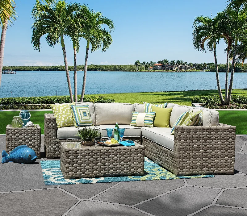 Presidio 5 Piece Outdoor Sectional