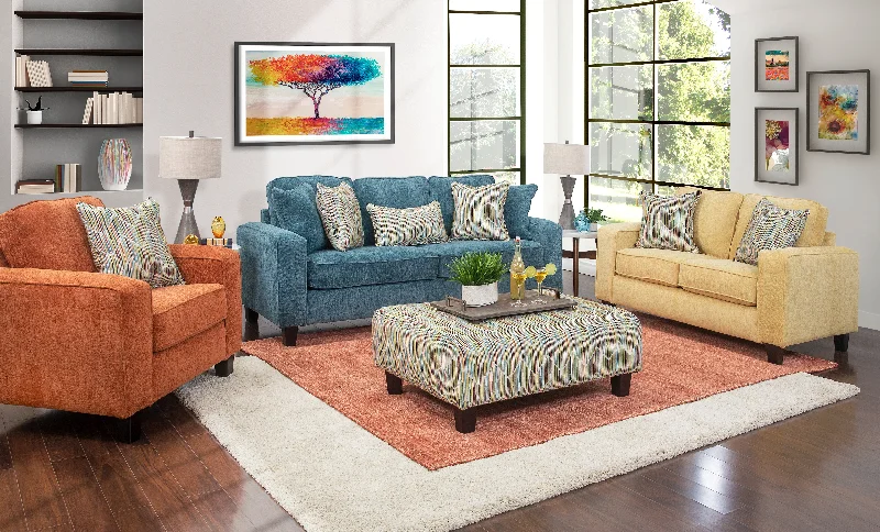 Rainbow 3 Piece Living Room